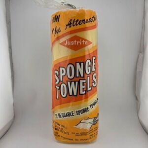 Justrite Sponge Towels Vintage New in Package